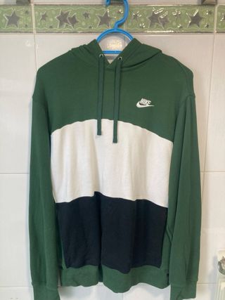 Sudadera Nike Colorblock Verde Blanca Negra