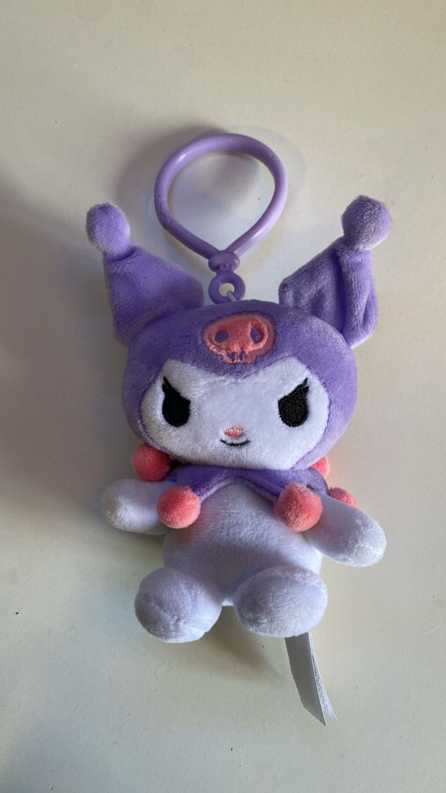 Peluche Kuromi Morado con Llavero