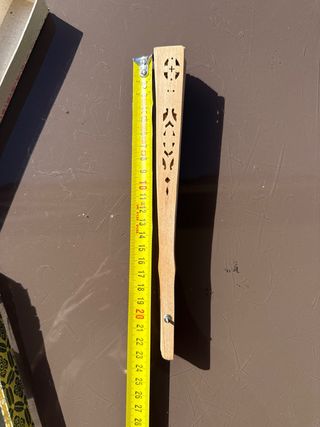 Abanico de madera de lujo tallado