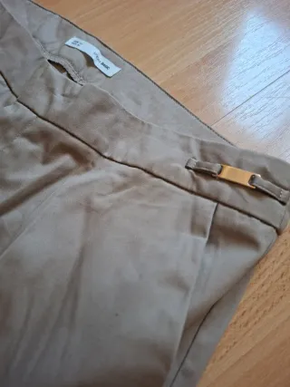 Pantalón mujer beige