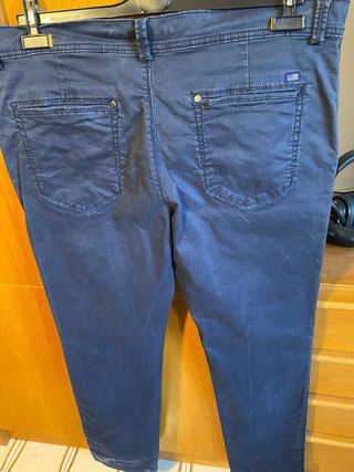 Pantaloni Uomo Cotone Blu Scuro Tg 52