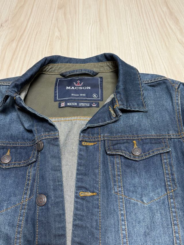 Bonita Chaqueta tejana MACSON hombre Talla L