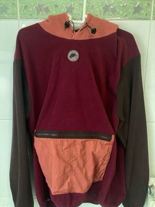 Sudadera Nike Fleece Colorblock Bolsillo Canguro