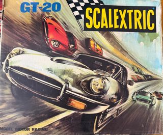 Scalextric Exin GT 20 -Jaguars C-34 + acc. Año1971