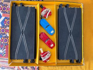 Scalextric Exin GT 20 -Jaguars C-34 + acc. Año1971