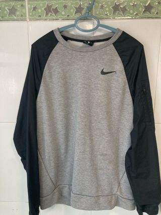 Sudadera Nike Gris y Negra