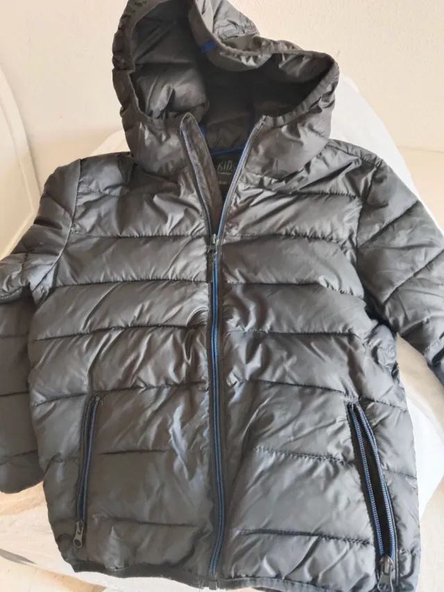 Plumífero Kids Talla 8 Gris