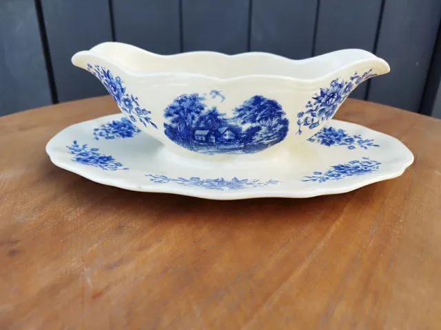 Salsera Sarreguemines con plato