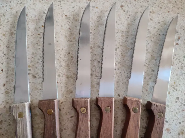 Set 6 coltelli con manico in legno