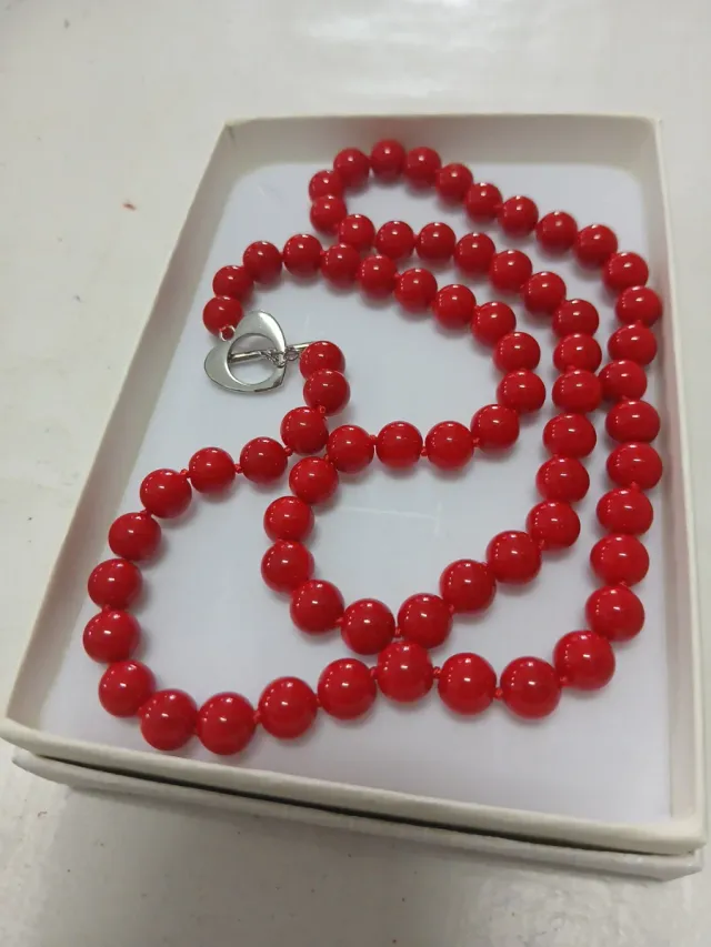 Collana corallo rosso mari del sud AAA