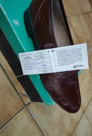 Zapatos Herva's Piel Marrón Talla 44