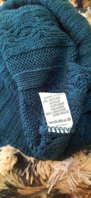 Jersey murciélago color verde azulado