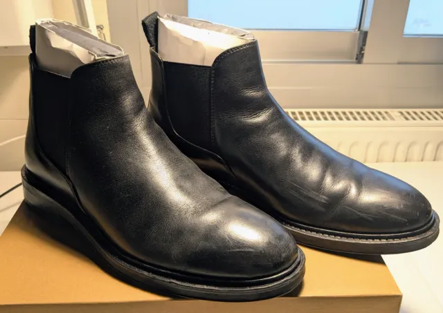 Botines Chelsea Massimo Dutti Piel Negra Talla 41