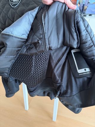 Chaqueta de moto negra