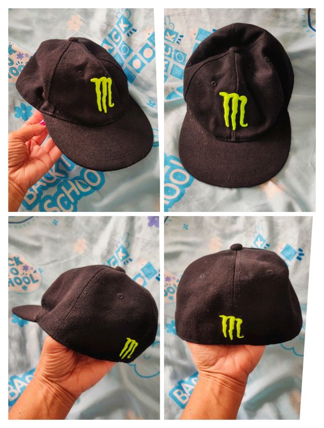 Gorra Negra/Verde Unisex Monster Energy