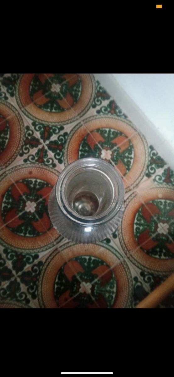 Botella de vino Up magnum de vidrio decorativa