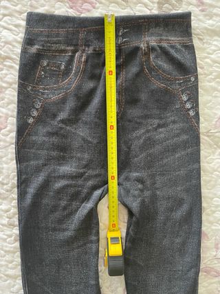 Leggings estampado vaquero con pelo interior T.U.