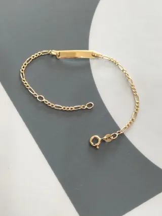 Pulsera bebé oro nueva