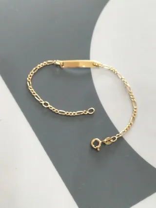 Pulsera bebé oro nueva