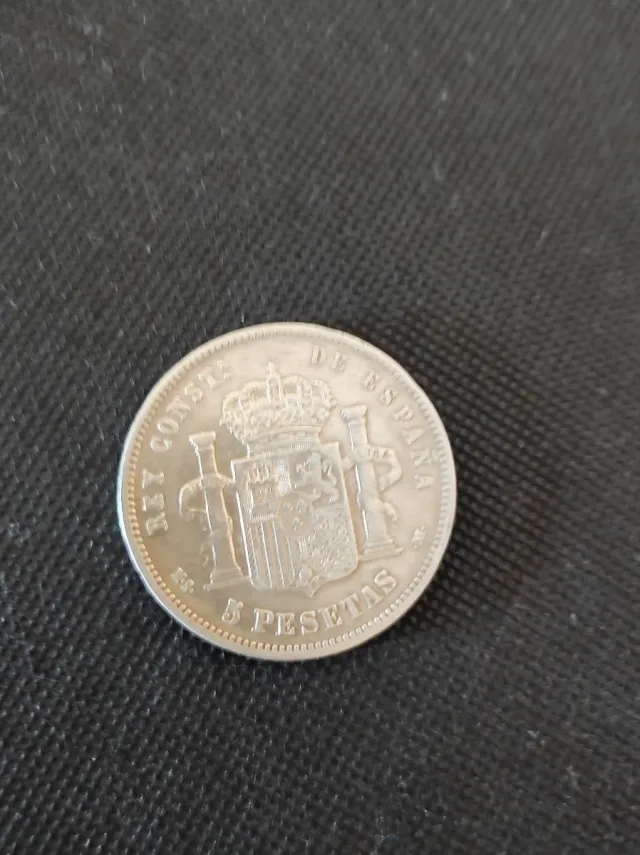 5 Pesetas Alfonso XII Plata 1883