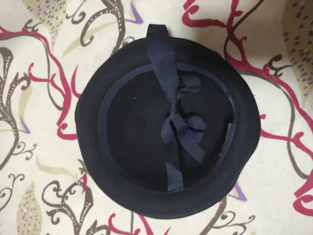 Gorro marinero niña paño azul marino