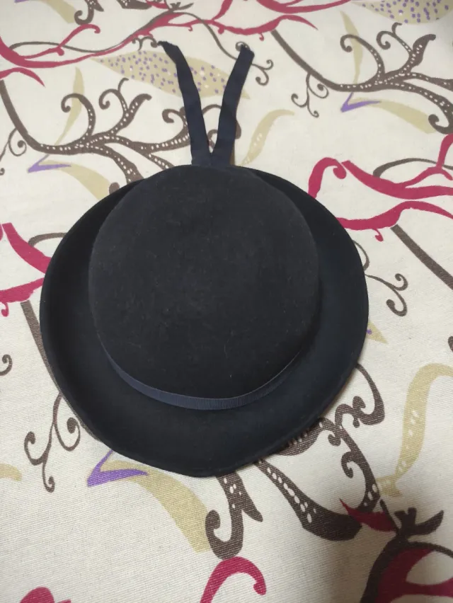 Gorro marinero niña paño azul marino