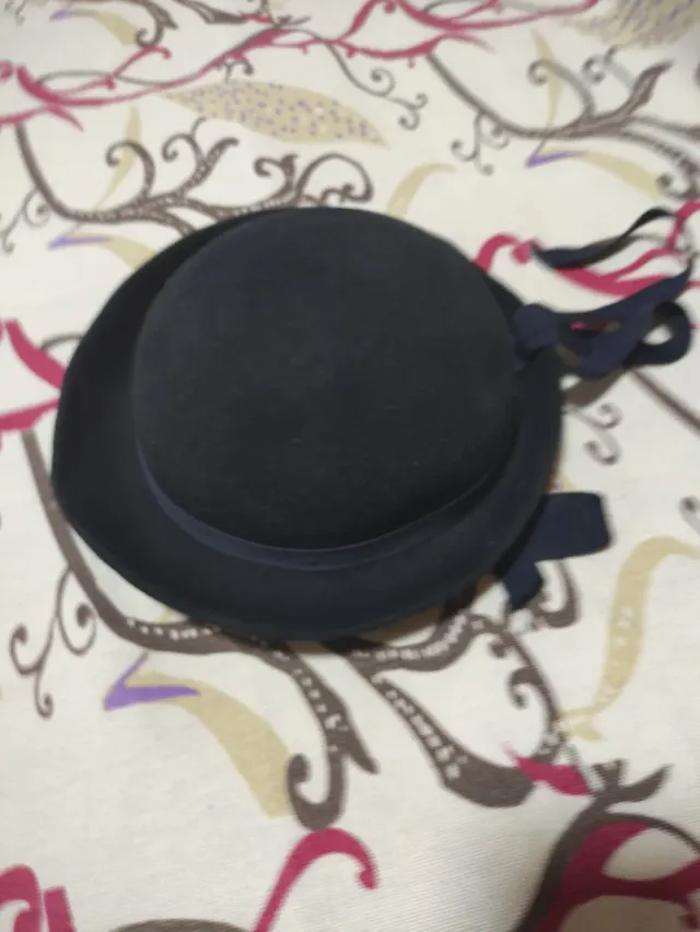 Gorro marinero niña paño azul marino