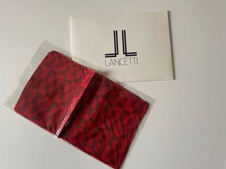 Sciarpina rossa e nera Lancetti