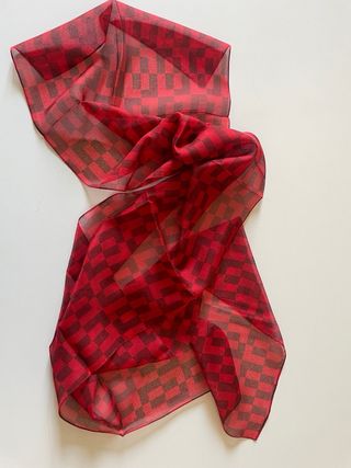 Sciarpina rossa e nera Lancetti