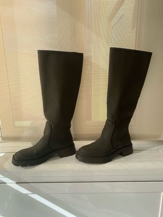 Botas de agua Zara verde oliva talla 41