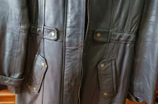 Abrigo capucha Piel Cortefiel