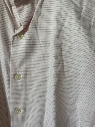 Camisa Mango rosa con puntitos