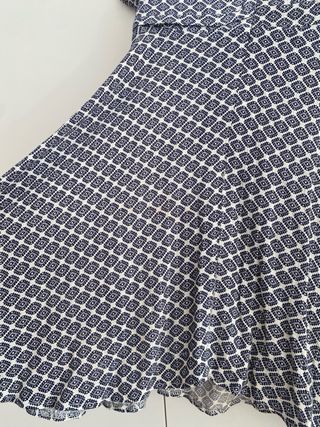 Vestido mini SHOWPO azul y blanco