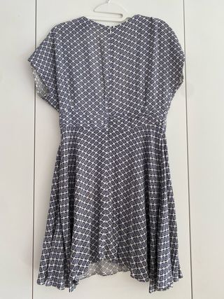 Vestido mini SHOWPO azul y blanco