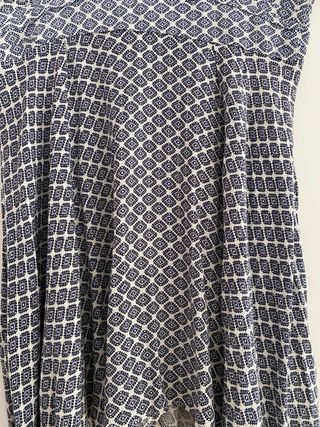 Vestido mini SHOWPO azul y blanco