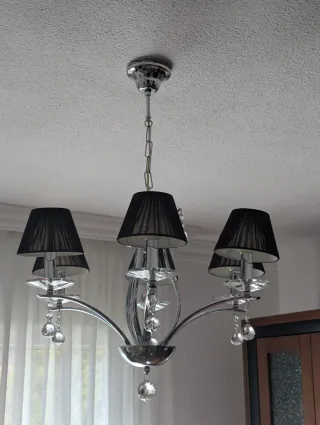 Lámpara araña moderna 6 brazos