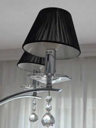 Lámpara araña moderna 6 brazos