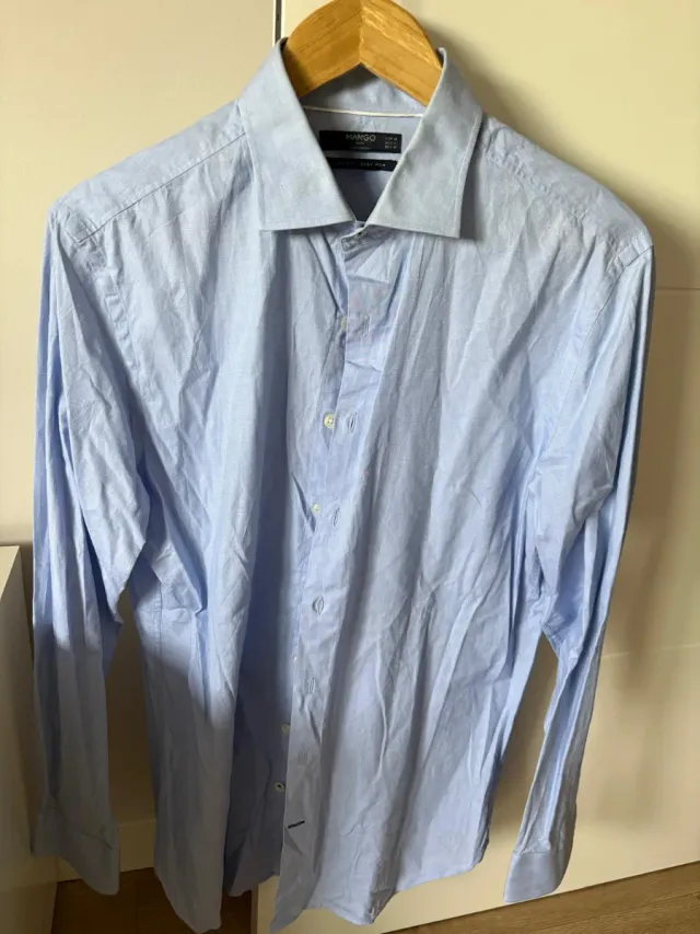 Camisa Mango Azul Talla M