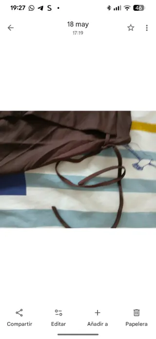 Minifalda Mango marrón chocolate nueva