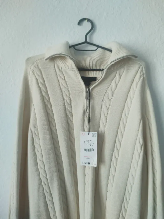 Jersey Zara Algodón Punto Ochos Talla L oversized