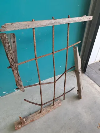 Reja forja hierro antigua cortijo reforma decoraci