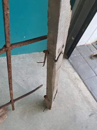 Reja forja hierro antigua cortijo reforma decoraci