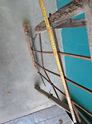 Reja forja hierro antigua cortijo reforma decoraci