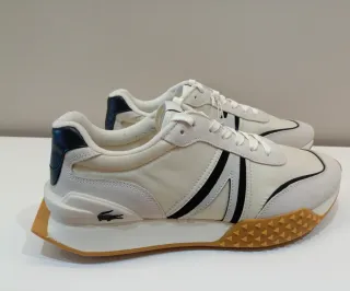 Zapatillas Lacoste Beige y Negras