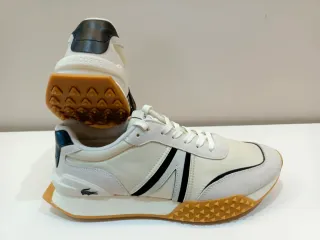 Zapatillas Lacoste Beige y Negras