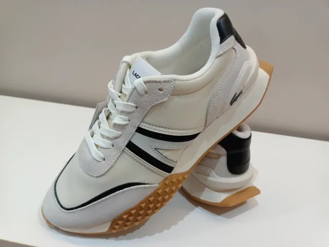 Zapatillas Lacoste Beige y Negras