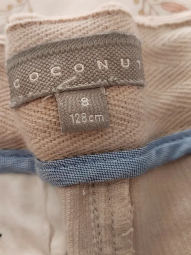 Pantalón pana talla 8 Coconut