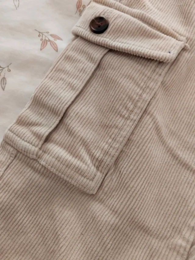 Pantalón pana talla 8 Coconut