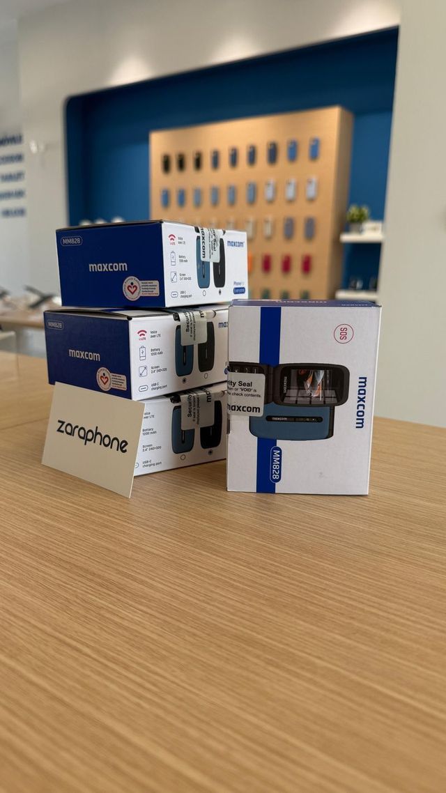 Maxcom MM828 Azul y Negro, Precintados y Factura