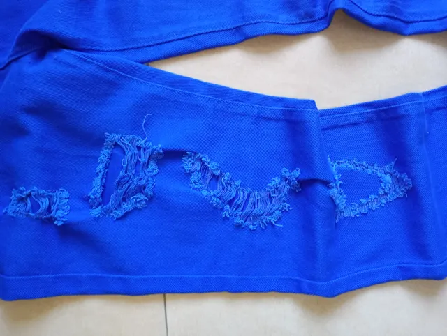 Jeans uomo strappati blu taglia M